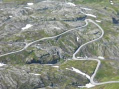 Route d'acc�s au mont Dalsnibba